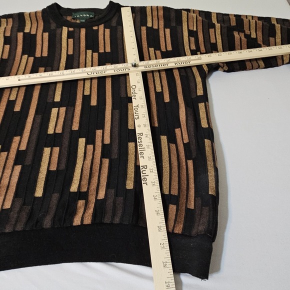 Vintage Tundra Canada Knit Sweater CrewneckCoogi Style 3D Men's Sz Large Cosby